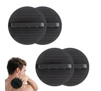 Exfoliating Bath Pad, Soft Body Scrubber with Secure Elastic Loop | Soft exfoliating pad supports everyday body cleansing and gentle scrubbing with a comfortable hand-held design(Black 4)
