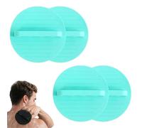 Exfoliating Bath Pad, Soft Body Scrubber with Secure Elastic Loop | Soft exfoliating pad supports everyday body cleansing and gentle scrubbing with a comfortable hand-held design(Blue 4)