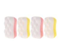 Exfoliating Bath Sponge 4pcs Skin-Friendly Sponge Scrubbers for Shower