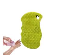 Exfoliating Bath Sponge, Exfoliating Bath Sponge, Double-Sided Ultra-Soft Fiber Sponge, Skin-Friendly Remover Dead Skin, Reusable Sponge Suitable for Adults and Children Bathing and Showering (Green)