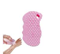 Exfoliating Bath Sponge, Exfoliating Bath Sponge, Double-Sided Ultra-Soft Fiber Sponge, Skin-Friendly Remover Dead Skin, Reusable Sponge Suitable for Adults and Children Bathing and Showering (Pink)