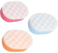 Exfoliating Bath Sponge for Adults and Kids - Pack of 3 Massage Sponges for Men and Women, Perfect for Body Scrubbing in The Shower (Pack of 3 - Multi)