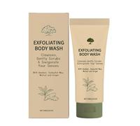 Exfoliating Body Scrub for Rough and Dull Skin - Gentle Bamboo Shower Gel, Smoothes Roughness, Brightens Skin Tone, Moisturizing Formula, 100g