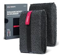 Exfoliating Body Scrubber, Rough Body Exfoliator for Effective Exfoliating, Dead Skin Remover, Body Exfoliating Sponge, Bath and Body Buffer, Bath Sponge for Shower - 2 Pack (Dark Grey)