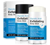 Exfoliating Body Stick with AHA 7% + BHA 0.5% - 2 Pack Smooth & Soft Skin Formula - Solid Non-Messy Texture - With Shea Butter for Nourishing Care - For Arms, Legs, Underarms & Rough Areas