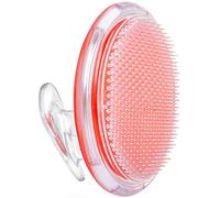 Exfoliating Brush for Ingrown Hair and Razor Bump Prevention - Gentle Pre-Shave Exfoliator for Silky Smooth Skin on Face, Legs, Bikini Line - Orange, 4x3-Inch