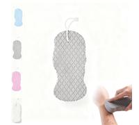 Exfoliating Foam Scrub, Magic Exfoliating Bath Sponge, 3D Reusable Super Soft Body Scrubber for Women Men Adults for All Skin Types (1pcs Grey)