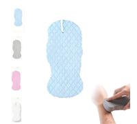Exfoliating Foam Scrub, Magic Exfoliating Bath Sponge, 3D Reusable Super Soft Body Scrubber for Women Men Adults for All Skin Types (1pcs Blue)