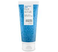 Exfoliating Foot Scrub for Cracked Heels, Corns, Calluses & Dry Feet - AHA/BHA Peeling Scrub with Glycolic Acid + Salicylic Acid & Apricot Seed, Removes Dead Skin & Softens Rough Feet and Heels