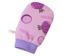 Exfoliating For body scrub towel designed to slough off dead skin cells, enhances shower routine by generating rich lather, easy to hang and dry for lasting freshness (Purple)