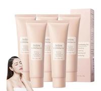 Exfoliating Gel, Face Exfoliator Gel, Exfoliating Whitening Gel Scrub Face Body Brigtening Skin, Facial Exfoliator Cleanser, Peeling Gel, Exfoliating Face Scrub for All Skin Types (50g, 5PC)