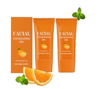 Exfoliating Gel, Purifying Face and Body Treatment Deep Cleansing Hydrating Blend to Remove Dirt and Oil Brightening Skin Polish, Gentle Moisturizing Exfoliator, Improves Texture and Radiance (2PCS)