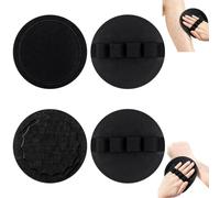 Exfoliating Glove 2 Pcs, No Pain Exfoliating Bath Scrubber Glove | Dual Coarse & Fine Textures, Secure 4 Finger Loops Grip, Exfoliating Body Scrubber, Quick Dry Reusable for Full Body