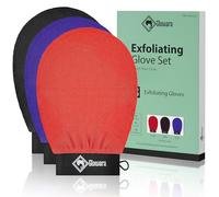 Exfoliating Glove 3 Pack, Exfoliating Mitts, Dead Skin, Fake Tan Remover