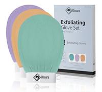 Exfoliating Glove 3 Pack, Exfoliating Mitts, Dead Skin, Fake Tan Remover