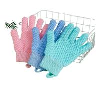Exfoliating Glove Bath Gloves 1pc Five Finger Creative Home Body Massage Sponge Lazy Elastic Scrub Mud