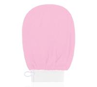 Exfoliating Glove Body Scrubber Exfoliator 1 PC Korean Washcloth Skincare Remover Deep Scrub Loofah Cleansing Mitts Exfoliate Cloth Exfoliation Scrubbing Bath Shower Soap Sponge Hand Towel(Pink)