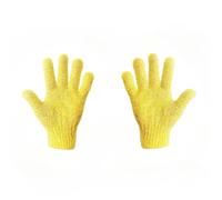 Exfoliating Glove Exfoliating Gloves 1/2pcs Bath Sponge Body Remover Bathroom Shower Brush Massager Scrub Exfoliator Rubbing(Yellow-2pcs)