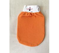 Exfoliating Glove Moroccan Kesse SPA Hammam Scrub Shower mitten Skin Care Gloves (Orange)