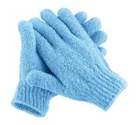 Exfoliating Glove Shower Gloves 2Pcs Soft Fast Foaming Scrubbing Exfoliating Body Cleaning Scrub Mitt Bathing Massage(Color04)
