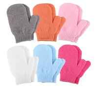 Exfoliating Gloves, 12pcs Bath and Body Exfoliator Mitts, Bamboo Shower Gloves, Scrubs Away Ingrown Hair and Dead Skin, for Shower, Spa, Massage and Dead Skin Cell Remover Loofah