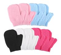 Exfoliating Gloves, 18pcs Bath and Body Exfoliator Mitts, Bamboo Shower Gloves, Scrubs Away Ingrown Hair and Dead Skin, for Shower, Spa, Massage and Dead Skin Cell Remover Loofah