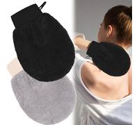 Exfoliating Gloves, 2 Pack Exfoliating Gloves & Mitts,Boys and Girls Double Sided Shower Glove with Lanyard,