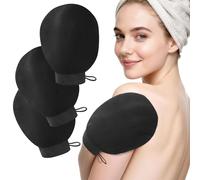 Exfoliating Gloves 4 Pcs, Body Scrub Glove Bath SPA Exfoliating Mitts, Body Scrub Exfoliator Loofah Sponge for Dead Skin Remover, Easily Smooth Skin Surface