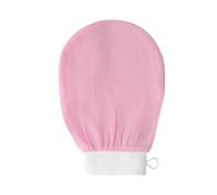 Exfoliating Gloves, Exfoliation Scrubbing Mitt Deep Body Exfoliating Glove, Dead Skin Remover, Viscose Fiber Mitt, Pink