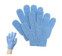 Exfoliating Gloves for Bath - Deep Cleansing Mitts in Cobalt Blue, Natural Body Exfoliators for Smooth Skin, Wash Gloves Scrub Glove Exfoliating, Dead Skin Remover for Body, Shower Glove