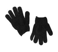 Exfoliating Gloves Pair for Household Cleaning and Scrubbing Adults | Black Sturdy Acrylic Fibres, Bath Use, Exfoliating Action, Removes Dead Skin Cells for Daily Care