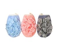 Exfoliating Gloves Women Men Microdermabrasion Mitts Visibly Lift Away Dead Skinds Double-Sided Bath Towel Glove Bathing (Pink+Blue(2pcs))