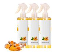 Exfoliating Kojic Acid turmeric Spray,Kojic Acid Turmeric Body Spray,Turmeric Body Scrub, Gently Exfoliates and Helps Reveal Smoother, For All Skin Types (3PC, 200ml)