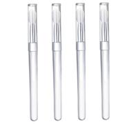 Exfoliating Lipstick Brush, Silicone Lip Brushes Portable Lipstick Applicator Wands Mini Lip Scrub Brush for Gloss 4PCS