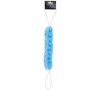 Exfoliating Loofah Puff Back Scrubber Strap Bath Shower Body Sponge Brush Clean (Dark blue)