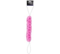 Exfoliating Loofah Puff Back Scrubber Strap Bath Shower Body Sponge Brush Clean (Dark blue)