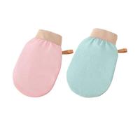 Exfoliating Mitt Glove 2PCS, Exfoliating Glove for Deep Body Scrub Effective as an Exfoliating Body Scrubber to Remove Dead Skin and Fake Tan Ideal for Daily Use as Exfoliating Gloves