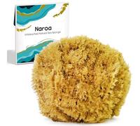 Exfoliating Natural Sponge for Bathing | Bath Sea Loofah for Healthy Skin | Real Unbleached Shower Body Scrubber Puff | Sustainable Plastic Free (Medium)
