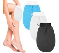 Exfoliating Shower Glove, Body Scrub Mitt for Smooth Skin Care(BLU) | Body exfoliating glove helps remove buildup and refresh skin during shower and bath routines.