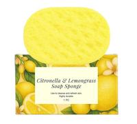 Exfoliating Shower Sponge - Reusable Body Cleaner | Super Soft 3D Exfoliator | Removes Dead Cells, Gentle Peeling, for All Skin Types Men Women Kids, 10 x 5 cm