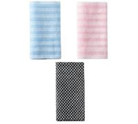 Exfoliating Shower Towel 3-Pack Japanese Exfoliating Towel for Deep Cleansing & Dead Skin Removal, Dual-Textured Body Scrubber for Men and Women, Gentle on Sensitive Skin, 39-Inch Long Bath Towel