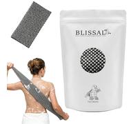 Exfoliating Shower Towel - Deep Exfoliating Towel, Back Scrub Gentle on Sensitive Skin, 3D Weaving Technique Shower Towel Machine Washable, Effective Exfoliation for Soft & Smooth Skin (Black)