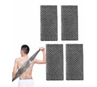 Exfoliating Shower Towel,Exfoliating Washcloth Extra Long Exfoliating Towel,Exfoliating Body Scrub Loofah Back Scrubber,Deep Exfoliating Towel, Exfoliating Body Scrubber (4 Pcs)