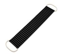 Exfoliating Shower Towel with Handle for Body Scrub, 60x11cm, Black