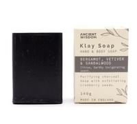 Exfoliating Soap Bar, Unscented Body Scrub, 125cc Textured Cleansing Bar for Deep Cleansing and Skin Smoothing, Standard Size (Bergamot & Sandalwood)