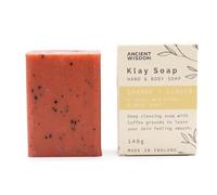 Exfoliating Soap Bar, Unscented Body Scrub, 125cc Textured Cleansing Bar for Deep Cleansing and Skin Smoothing, Standard Size (Orange and Ginger)