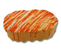 Exfoliating Soap Filled Scented Sponge | Deep Cleansing,Shower Body Scrubber, Gentle Exfoliation, Skin Care,Vegan Friendly (Peach & Papaya)