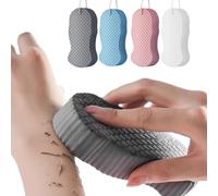Exfoliating Sponges - Magic Exfoliating Bath Sponge & Exfoliating Body Scrubber - Soft Bath/Shower Sponge: Dead Skin & Dirt - Skin-Friendly Reusable for Adults & Kids - Pink Blue White Gray (K)