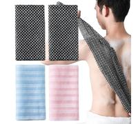 Exfoliating Towel 4 PCS Exfoliating Antibacterial Shower Towel Exfoliating Cloth Exfoliating Shower Towel Exfoliating Towels for Men and Women Bath Extra Long Exfoliating Face Towel