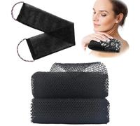 Exfoliating Towel and Back Scrubber, 3 Pack African Wash Net, Include Long Back Washer for Deep Cleansing, Traditional Bathing, and Smooth Skin, Ideal for Hard-to-Reach Areas (30x80cm and 14x74.5cm)